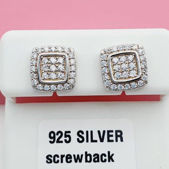 "925 Sterling Silver Cubic Zirconia Earrings, U19254561 - Picture 4 of 11